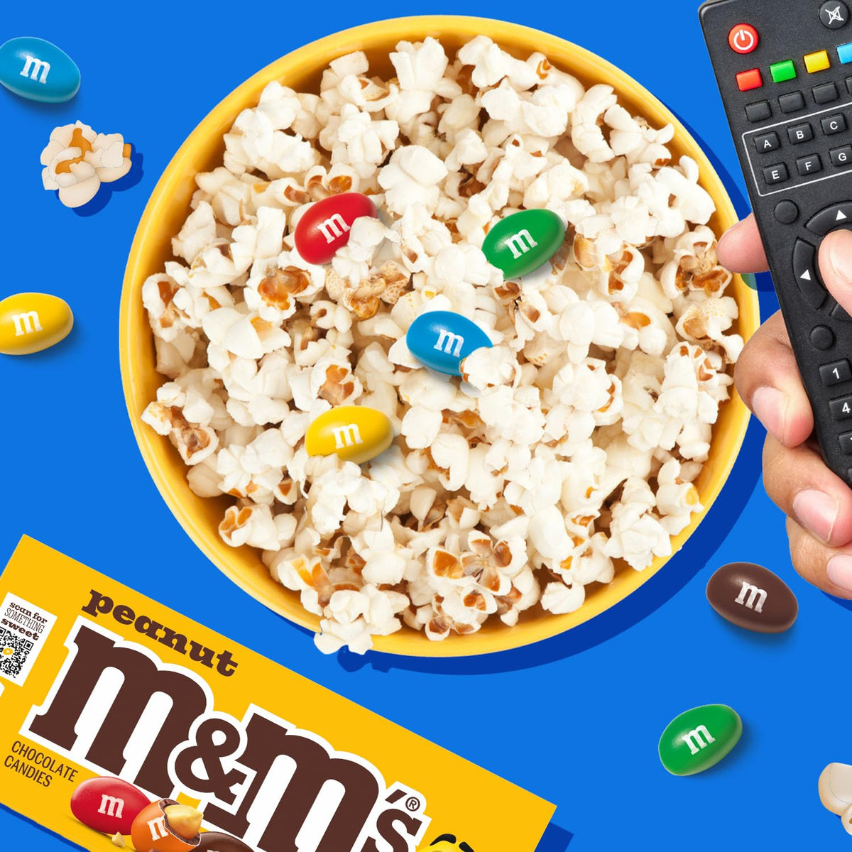 Peanut Chocolate Candy Movie Theater Box 3.1 Ounce (Pack of 12) by M&M's – 3.1 Ounce (Pack of 12), Pack of 12, Model 10040000497537
