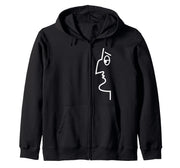 toto de-curtis Il Principe della risata Napoli Zip Hoodie by CottonWords-Totò – Black, Model J8HSE8YEJY2