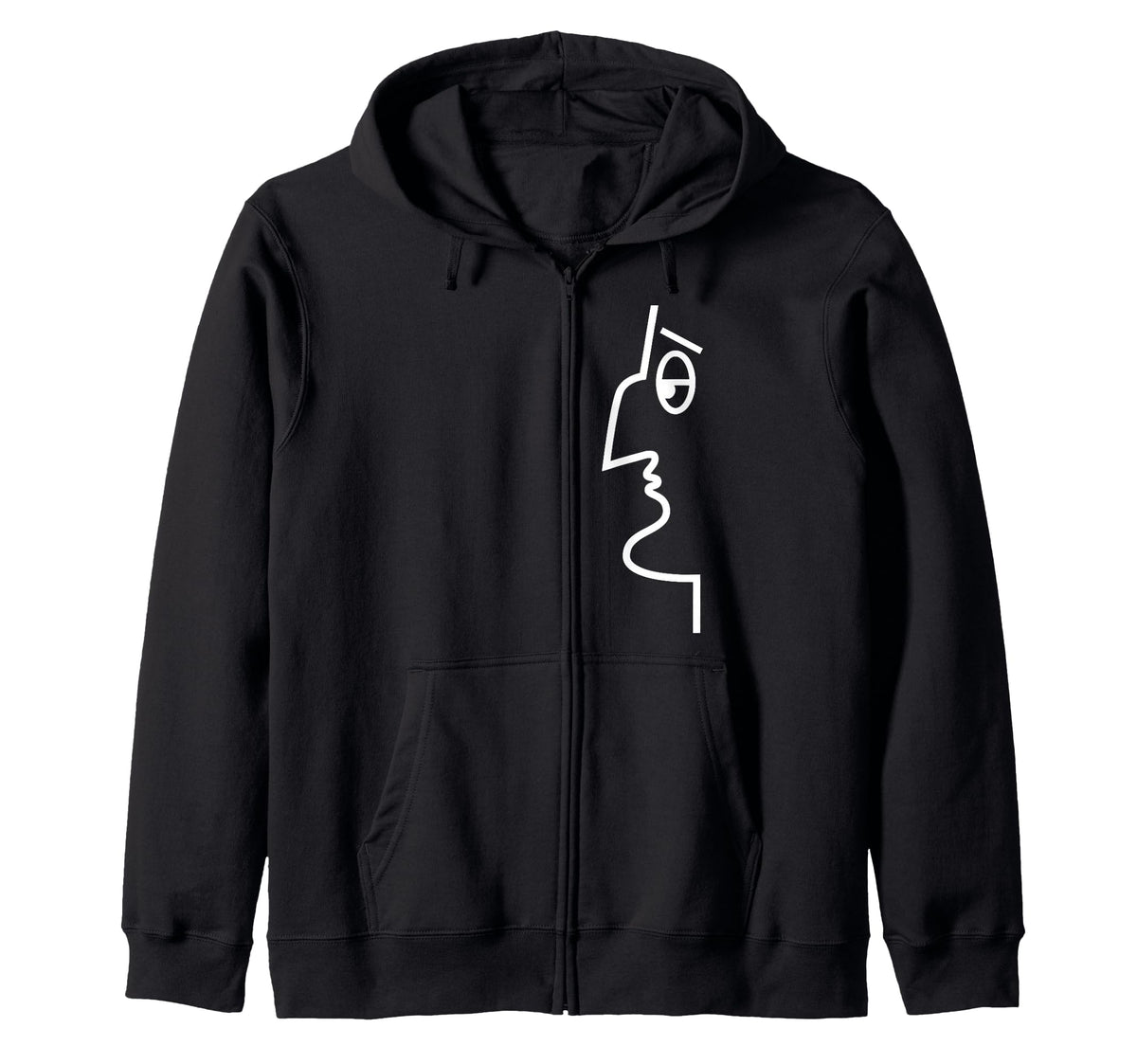 toto de-curtis Il Principe della risata Napoli Zip Hoodie by CottonWords-Totò – Black, Model J8HSE8YEJY2