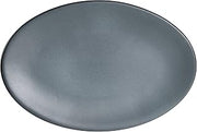 Anfora A941P129 Denali Matte Gray 8" x 6" Platter - 24 / CS