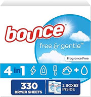 Free And Gentle Dryer Sheets For Sensitive Skin by Bounce – 330 Count (Pack of 1), Model P_15304