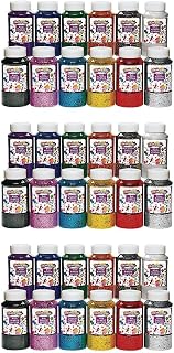 Colorations Plastic Glitter, 12 Colors, 3 lb Each, Ages 4+, PreK+