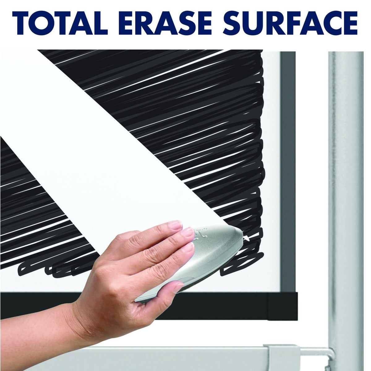 Easel, Magnetic Whiteboard, 4' x 3', Reversible, Mobile, Flipchart Holder, Prestige 2, Black Frame () by Quartet – 48"W x 36"H, Glass, Black, Model ECM43P2