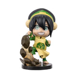 Avatar: The Last Airbender Toph - 4-Inch Mini Figure in Kawaii Style in Dynamic Pose with Display Base by Jazwares – One Size, Plastic, Multicolor, Model AVTL0011