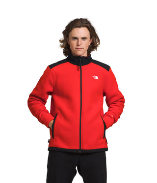 Men's Alpine Polartec 200 Full Zip Jacket Fiery Red/Tnf Black Xxl by The North Face – XX-Large, Polyester Blend, Fiery Red/Tnf Black, Model NF0A7WWL