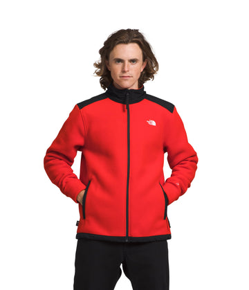 Men's Alpine Polartec 200 Full Zip Jacket Fiery Red/Tnf Black Xxl by The North Face – XX-Large, Polyester Blend, Fiery Red/Tnf Black, Model NF0A7WWL