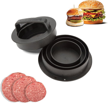 Stuffed, 4-in-1 Burger Press by Cuisinart – 4-in-1, 4.0 ounces, Plastic, 4-in-1 Burger Press, Model CSBP-200