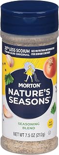 Morton Nature's Seasons - Reduced Sodium Seasoning Blend, (7.5 oz), Perfect for Cooking & Seasoning