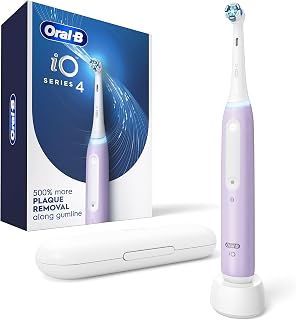 Oral-B iO Series 4 Electric Toothbrush with (1) Brush Head, Rechargeable (Lavender)