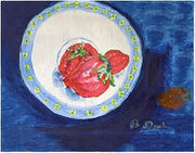 PM1334 Strawberry Plate Place Mat - 14 x 18 in. - Set of 4