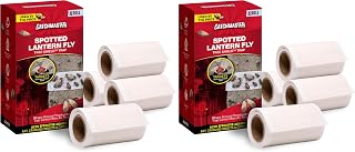 Catchmaster Tree Shield Lantern Fly & Ant Traps Insect Barrier, 4 Rolls 30ft Each, Outdoor Adhesive Crawling Insect Trap to Protect Trees, Fruit & Plants, Pest Control Lawn & Garden (Pack of 2)