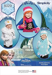Simplicity Patterns Disney Frozen Winter Accessories Size: A (S-M-L), 8029