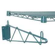 Commercial Epoxy Green Wire Shelving Wall Shelf 18 x 60 - NSF by KPS – 18 x 60 inches, Epoxy, Green, Model ews
