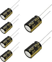Replacement for 6 pcs Panasonic FM Series Capacitors 25V 470uf Low Impedance