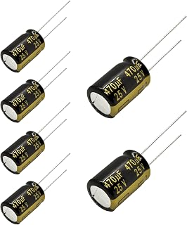 Replacement for 6 pcs Panasonic FM Series Capacitors 25V 470uf Low Impedance