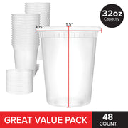 Stock Your Home 32 oz/48 Count / multi-colored / 32.0 ounces Container Sets