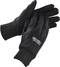 Global Industrial Cotton Jersey Gloves, Dark Brown, Men's, 1-Dozen