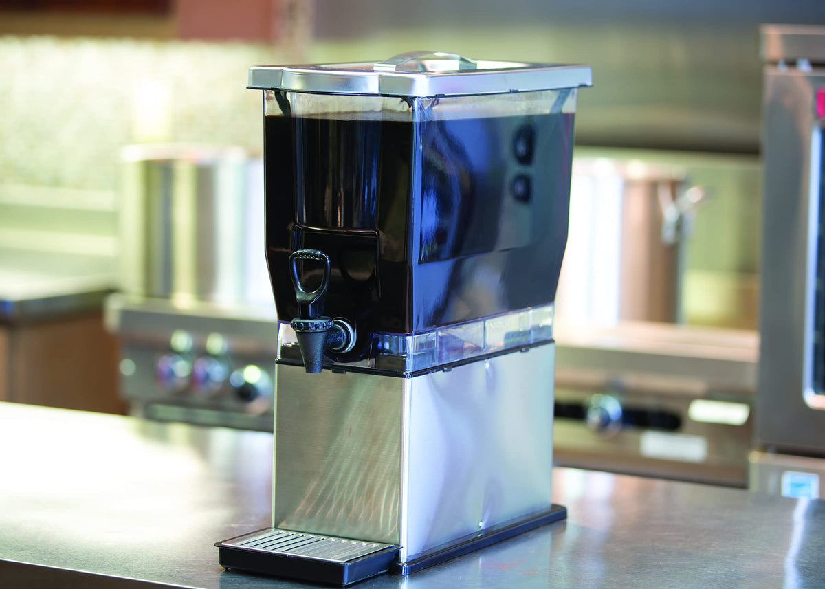 Cold Brew N' Serv System by Service Ideas – 3 Gallons, Stainless Steel, Brushed, Model CBNS3SS