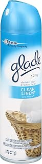 Glade Clean Linen Spray Air Freshener 8 oz (Pack of 12)