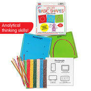 Basic Shapes Cards Kit by Wikki Stix – 7 Inches (Cards Only), Wax, Multi, Model WKX705