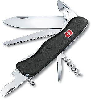 Victorinox Forester Swiss Army Knife, 12 Function Pocket Knife,Black