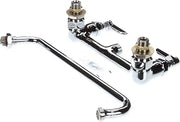 Wall Mount Double Pantry Faucet with 8" Centers by T&S Brass – Brass, Model B-0231-CC