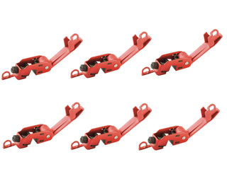 Grip Tight Circuit Breaker Lockout (6-Pack) by Master Lock – 6 Pack, Alloy Steel, Red, Pack of 6, Model 493B