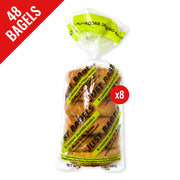 Cheddar Jalapeno Bagels - 8 Packs Of 6 Bagels Per Pack - 48 Total Non-GMO by Just Bagels – 8 Count