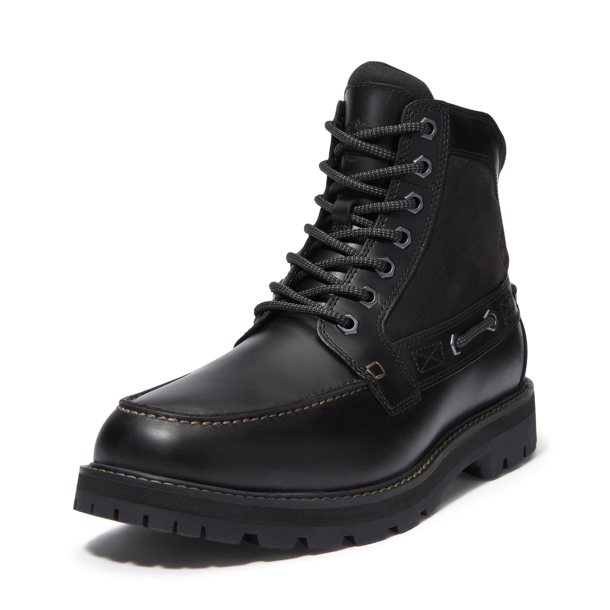 Men's Britton Road MID LACE UP BOOT by Timberland – 8.5, Leather, Black Full Grain