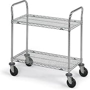 Metro Stainless Steel Wire Utility Carts, 36" W x 24" D x 39" H