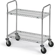 Metro Stainless Steel Wire Utility Carts, 36" W x 24" D x 39" H