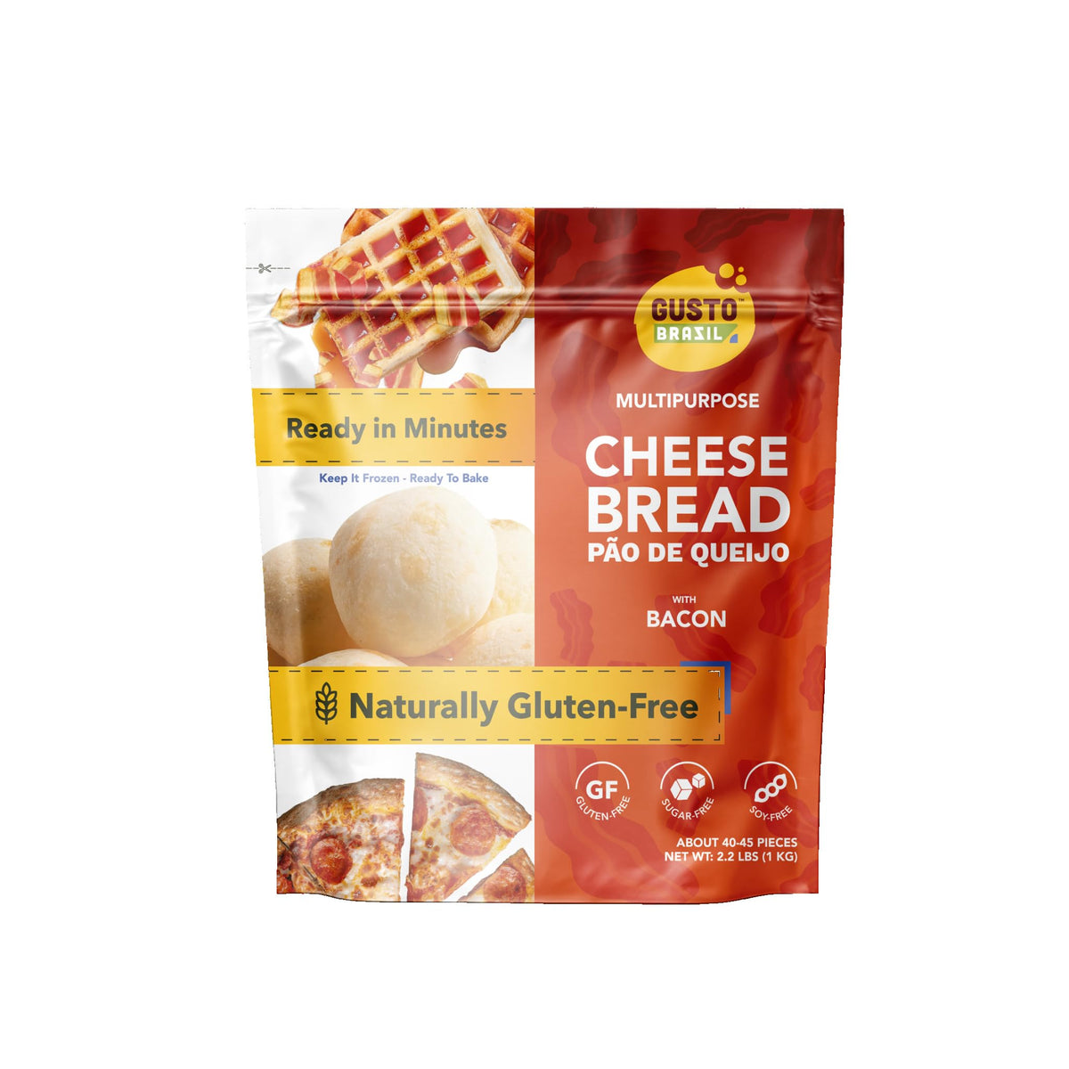 Gusto Brazil Bacon / 22-25g 40-45 Rolls Per Bag Dinner Rolls