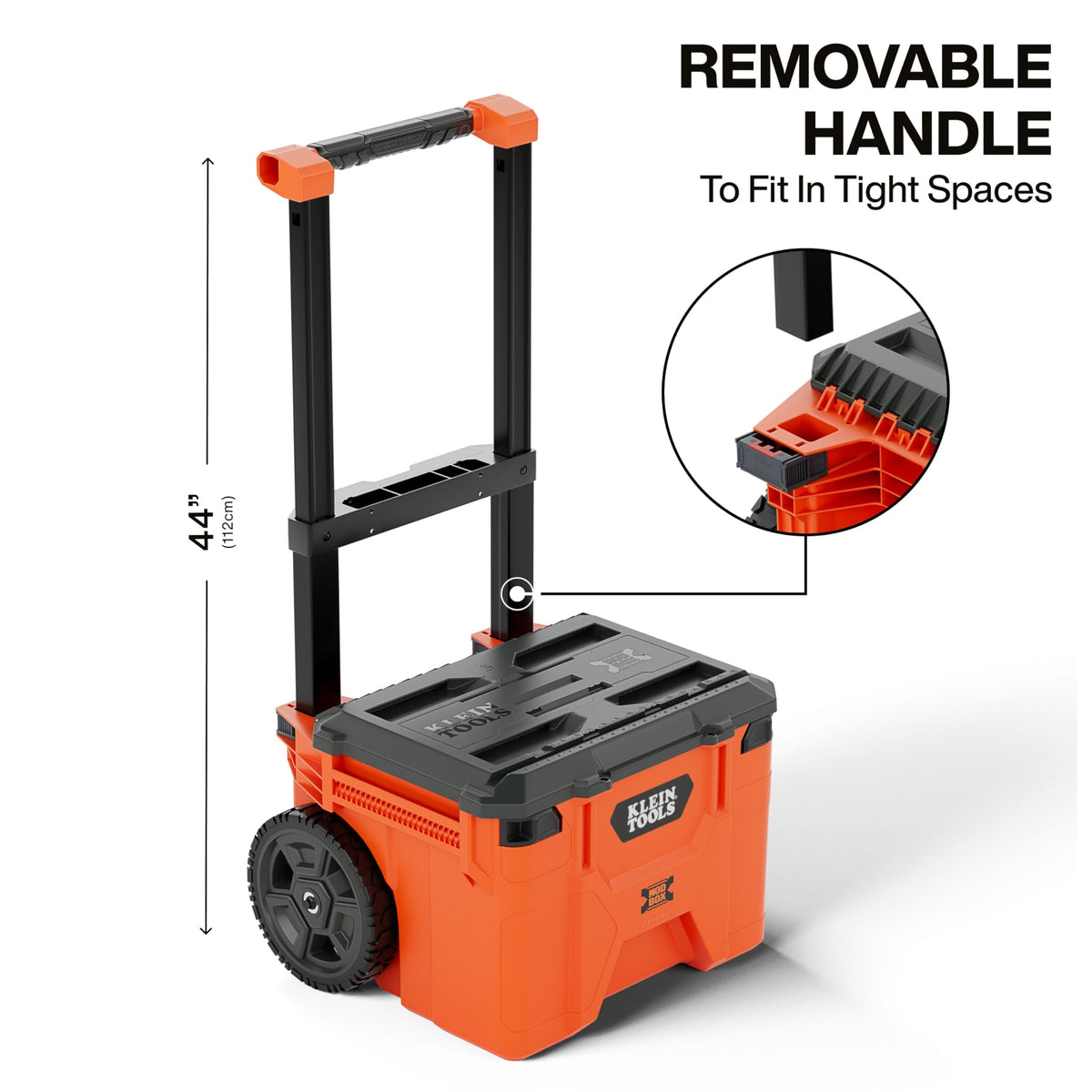 KLEIN TOOLS Rolling / Orange / 250.0 pounds Tool Boxes