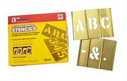 Stencil Set-Letter 6" Brass 33Pcs.