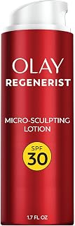 Olay Regenerist Advanced Anti-Aging Face Moisturizer Lotion for All Skin Types, Micro-Sculpting Lotion with Broad Spectrum SPF 30, Reduces Wrinkles, Firms and Plumps Skin, Dermatologist Tested, 1.7 oz