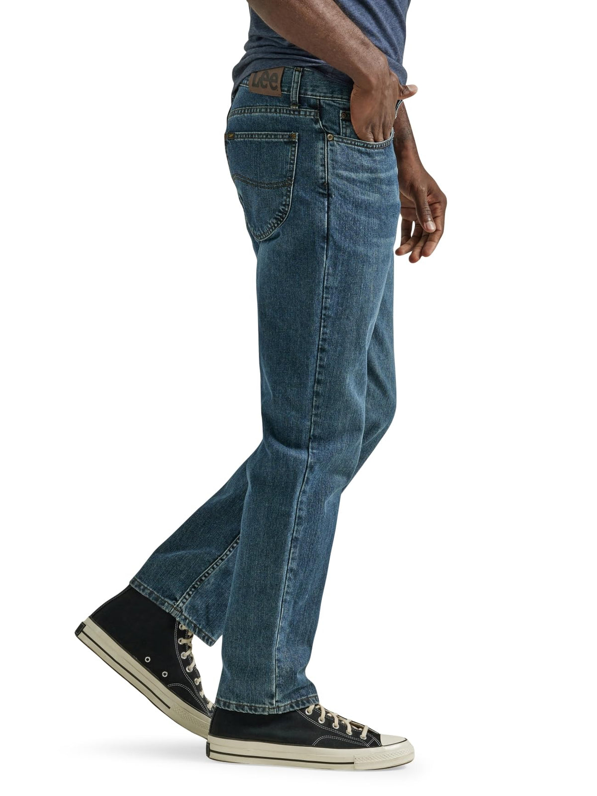 Men's Legendary Relaxed Straight Jean by Lee – 38W x 30L, Cotton, Lieutenant, Model 112339194