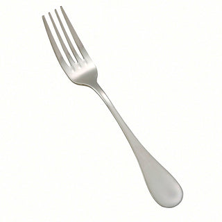 8 1/2" Venice Stainless Steel Dinner Fork (Set of 12) by Winco – 8.5", Stainless Steel, Silver, Pack of 12, Model 0037-05
