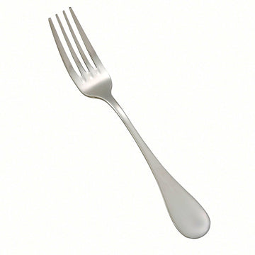 8 1/2" Venice Stainless Steel Dinner Fork (Set of 12) by Winco – 8.5", Stainless Steel, Silver, Pack of 12, Model 0037-05