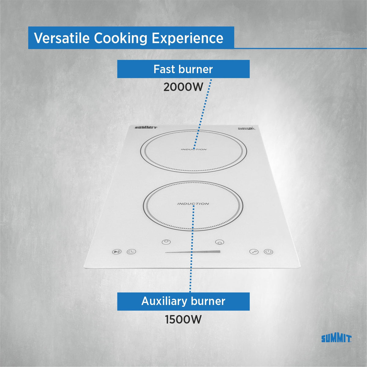 Summit Appliance White / 12 Inch / 1 Countertop Burners