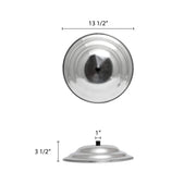 Wok Cover by Thunder Group – Medium, 5.0 quarts, Aluminum, Metallic, Model ALPC002