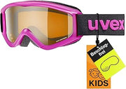 Uvex speedy pro - ski & snowboard goggles - contrast enhancing, anti-fog & UV protection - one size - pink matte/lasergold