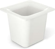 CFS CM110402 Coldmaster ABS Standard Sixth-Size Food Pan, 1.6 qt. Capacity, 6.84" x 6.25" x 5.91", White