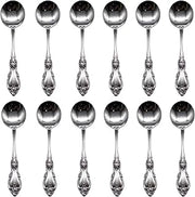 Oneida Louisiana 18/8 Stainless Steel Round Bouillon Spoon (Set of Twelve)