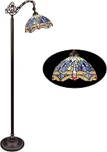 Chloe Lighting SUNNIVA Dragonfly-Style 1-Light Dark Bronze Finish Reading Floor Lamp 11" Shade