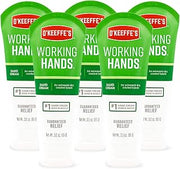 O'Keeffe's K0290004-5 Working Hands Hand Cream Tube (5 Pack), 3 oz
