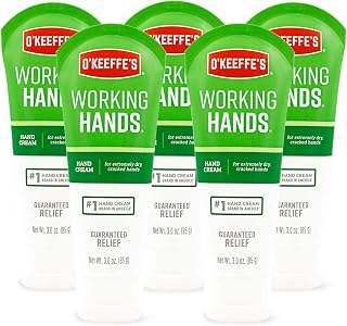 O'Keeffe's K0290004-5 Working Hands Hand Cream Tube (5 Pack), 3 oz