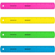 Shatterproof Ruler by Westcott – Single, Plastic, Assorted, Model 14381