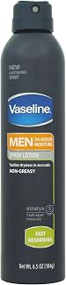 Vaseline Men Spray Lotion, Fast Absorbing, 6.5 oz