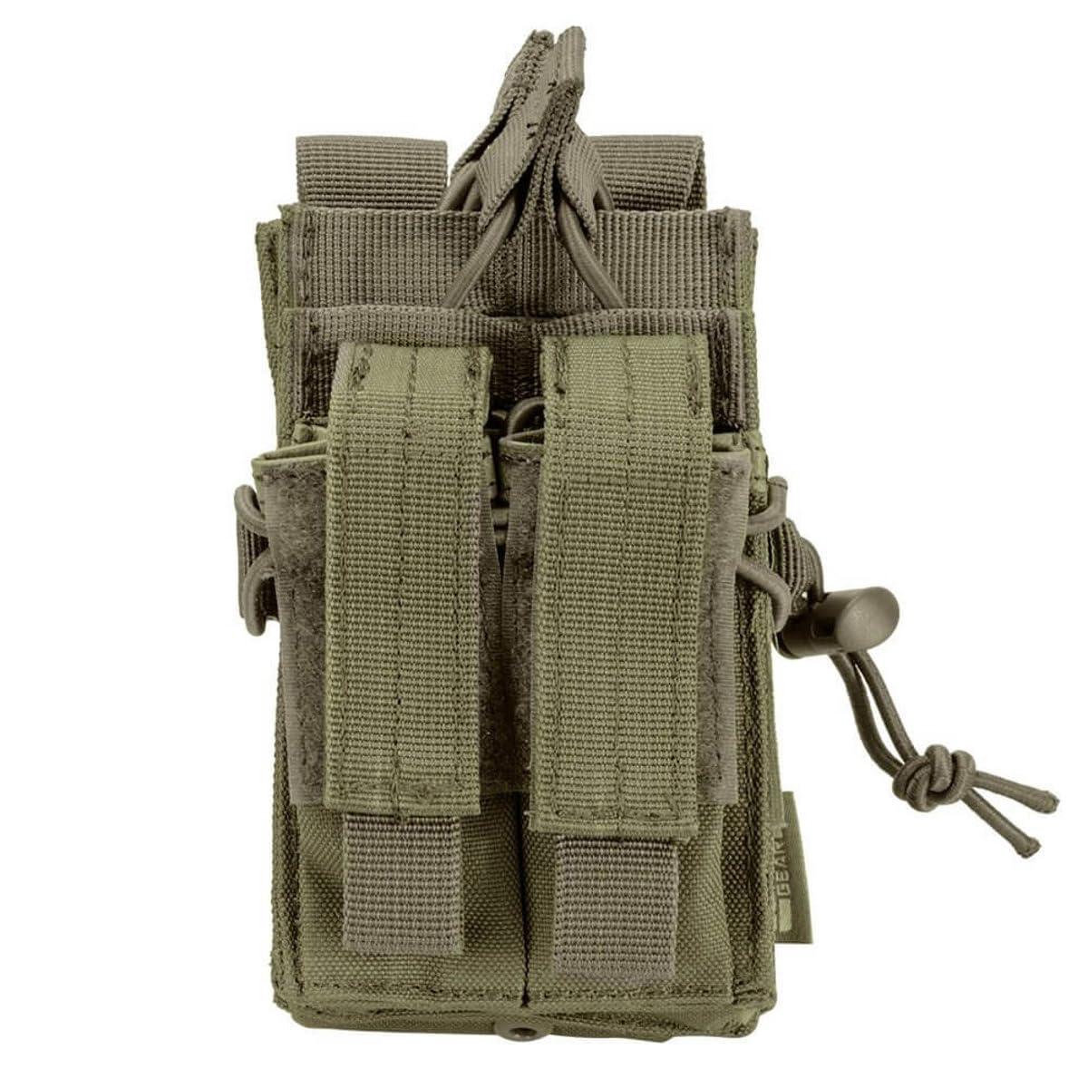 Loaded Gear CX-950 Dual Stacked Mag Pouch by Barska – One Size, Polyester, OD Green, Model BI13016