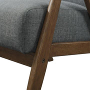 Textured Fabric-Upholstered Accent Chair with Armrests by Starlight Canyon Home – Textured, Grey